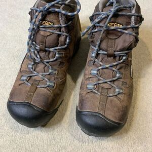 Keen Men's Brown and Black Steel Toe Boots